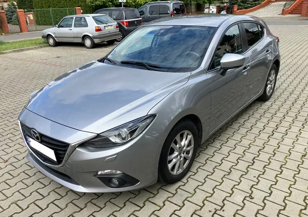 mazda wielkopolskie Mazda 3 cena 49800 przebieg: 183400, rok produkcji 2014 z Leszno